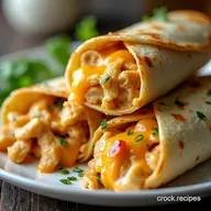Quick Cheesy Garlic Chicken Wraps Recipe 30 Mins