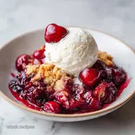 Cherry Dump Cake for 12 Servings with Golden Butter Crust