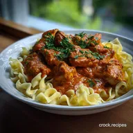 Chicken Paprikash with Egg Noodles