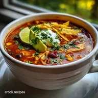 Chicken Tortilla Soup: Crispy Baked Finish