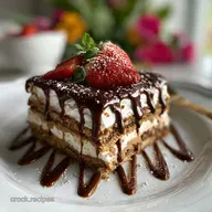 Chocolate Peanut Butter Lasagna No-Bake Creamy Dessert