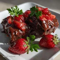 Chocolate Covered Strawberry Brownies: Fudgy & Velvety