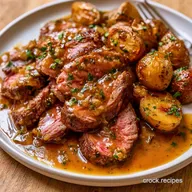 Chuck Roast Steak with Potatoes for 6