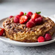 Cinnamon Sugar Baked Oatmeal: Crispy and Custardy