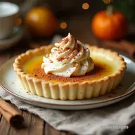 The Best Christmas Eve Cinnamon Vanilla Creamy Custard Pie
