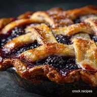 Flaky AllButter Blueberry Blackberry Pie Recipe Perfect Filling