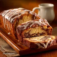 Classic Amish Friendship Bread with Cinnamon Swirl and Vanilla Glaze