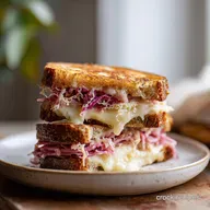 Food Reuben Sandwich: Crispy and Tangy