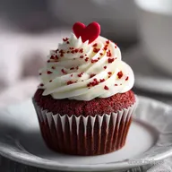 Classic Red Velvet Valentine Cupcake for an Easy Romantic Dessert - Moist & Velvety