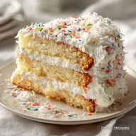 Coconut Cream Cake for 12 Servings: Velvety and Fluffy Result