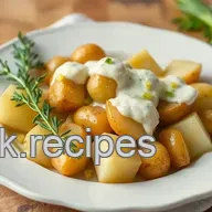 Grandma's Easy Cooked New Potatoes with Creamy Cornichons &ndash; A Delight!