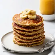 Cottage Cheese Banana Oatmeal Protein Pancakes Banger Stack