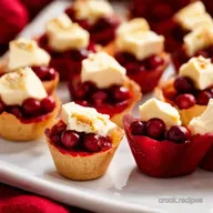 Cranberry Brie Bites Easy Thanksgiving Appetizer Recipes