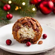 Cranberry Pecan Cheese Ball Holiday Cheer on a Plate