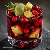Best Cranberry Pineapple Sangria Tropical Holiday Drink