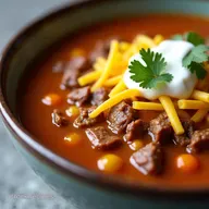 Ultimate Creamy Cheesy Ground Beef Taco Soup Recipe