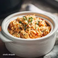 Slow Cooker Creamy Tuscan Chicken Orzo