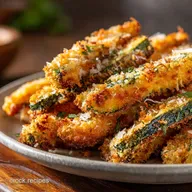 Air Fryer Zucchini Recipe Golden Crispy Parmesan Spears