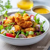 Crispy Chicken Salad: Ultimate Crunch Honey Mustard