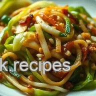 Easy Crispy Garlic Soy Stir Fry Cabbage | Quick Savoury Side