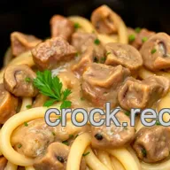Crock Pot Beef Stroganoff: Comforting & Easy
