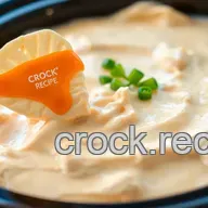 Crock Pot Buffalo Chicken Dip - Creamy Goodness
