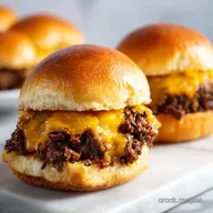 Crock Pot Cheeseburger Sandwiches for 12