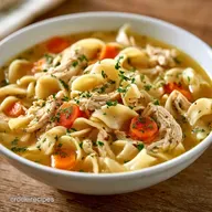 Crock Pot Chicken Noodle Soup with Thighs