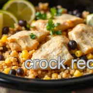 Easy & Zesty Crock Pot Chicken & Quinoa with Lime: A Family Favorite