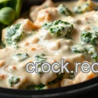 Crock Pot Chicken with Creamy Spinach Bliss