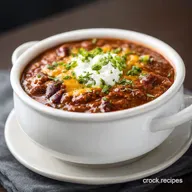 Crockpot Chili Recipe for 8 Servings
