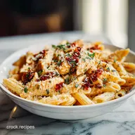 Best Crockpot Garlic Parmesan Chicken Pasta