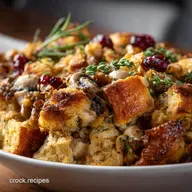 Crockpot Turkey Stuffing Casserole Easy Slow Cooker Sunday Roast Hack