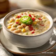 Crockpot White Chicken Chili Recipe: Velvety Finish