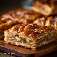 Danish Pastry Apple Pie Bars: Flaky Cheaters Recipe (No Lamination!)