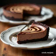 Decadent Chocolate Cheesecake Pie A Swirl of Bliss