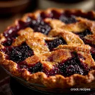 Flaky DeepDish Blueberry Blackberry Pie No Soggy Bottoms Guaranteed