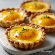 Double Egg Yolk Vanilla Bean Tartlets Silky Custard