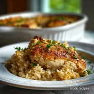 Easy Casserole Recipe Family Dinner One-Pot Chicken and Rice