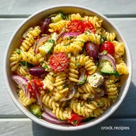Easy Mediterranean Pasta Salad Meal Prep in 25 Minutes