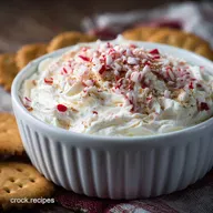 Peppermint Cream Cheese Dip No-Bake Holiday Dessert Dip Recipe