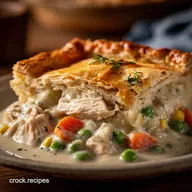 Easy Slow Cooker Chicken Pot Pie for 6