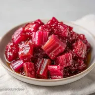 Easy Stewed Rhubarb for 4 Servings