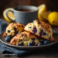 Keto Blueberry Scones Flaky Tender Low Carb Lemon Scones Recipe