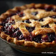 Traditional Blueberry Blackberry Pie Flaky AllButter Crust