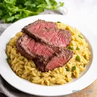 Flank Steak with Creamy Orzo Easy ItalianStyle Dinner