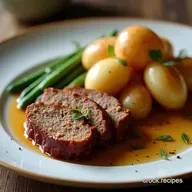 French Onion Meatloaf with Truffle Mash Truly Decadent Comfort