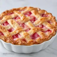 Fresh Rhubarb Pie: Shatter Crisp