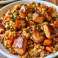 Fried Chicken and Rice for 4 Servings
