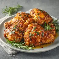 Garlic Butter Baked Thighs: Crisp Skin